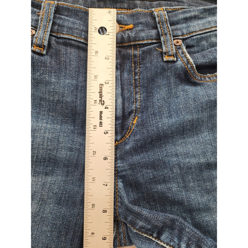 Joe's Jeans Mid Rise Skinny Ankle Dark Wash‎ Raw Frayed Hem Denim Jeans Size 27 - Picture 12 of 13